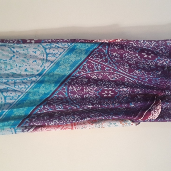 Chicos Medallion Ruched-Sleeve Cardigan with Bonus Scarf 1P - Picture 10 of 14